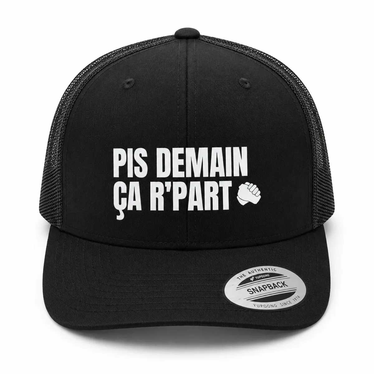 Casquette noire Pis demain ça r'part - Entretiens Dubreuil
